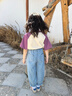 歐姆熊女童天絲牛仔褲夏季2025新款洋氣寶寶夏款兒童裝夏裝薄款防蚊褲子 藍(lán)色 100 cm 曬單實(shí)拍圖