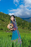 北杳藏族服裝女藏袍夏季苗疆少漢服苗疆公主異域風(fēng)西雙版納旅拍古風(fēng)服 藍色 S 曬單實(shí)拍圖