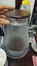 青蘋果涼水壺玻璃耐高溫家用大容量冷水壺泡茶壺涼水杯套裝防摔開水瓶 胡桃木把錘紋嘟嘟壺 曬單實(shí)拍圖