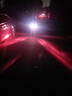 OEMG摩托車射燈惡魔眼超亮外置電動車射燈led爆閃燈雙透鏡激光小鋼炮 紅光惡魔眼射燈/一對+爆閃+開關 曬單實拍圖