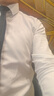 凡客誠品（VANCL）純色商務(wù)正裝男士免燙棉質(zhì)休閑上衣白襯衣 長(zhǎng)-白色 41 曬單實(shí)拍圖
