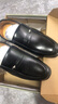 蜻蜓牌皮鞋男真皮商務(wù)正裝內增高皮鞋男款2025春夏季休閑中年爸爸鞋大碼 黑色 39 曬單實(shí)拍圖