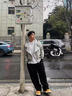 美式雙拉鏈開衫連帽衛(wèi)衣男士秋季潮牌小眾設(shè)計感寬松情侶休閑外套 灰色 XL 曬單實拍圖