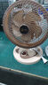 駱駝電風(fēng)扇家用電扇臺式多功能小型風(fēng)扇學(xué)生宿舍桌面風(fēng)扇可搖頭靜音辦公室桌面臺扇 米色臺扇【搖頭/2檔位】 標配【1.3米電源線】 曬單實拍圖