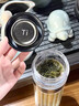 塔馳密司（TOUCH MISS）雙層玻璃杯男士泡茶專用杯子高端鈦杯茶水分離杯純鈦濾網(wǎng)泡茶杯 太空銀【約340ml】【禮盒裝】 曬單實拍圖
