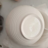 7英寸純白霜月盤牛肉面餐具碗創(chuàng)意商用家用大湯碗釉彩簡約高級碗 7英寸純白橫紋碗【2只裝】 曬單實拍圖