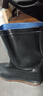 雨鞋男款夏季高筒中筒防滑耐磨水鞋工地勞保春秋防水雨靴釣魚(yú)套鞋 【加厚】393中筒黑色 41 曬單實(shí)拍圖