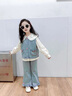 奧特曼女童牛仔套裝春秋2025新款兒童衣服襯衫兩件套洋氣女寶寶時尚秋裝 藍色 90 建議80-90cm1歲半-2歲 曬單實拍圖