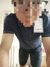 七匹狼【含桑蠶絲+羊毛】短袖T恤夏季新款柔軟舒適華夫格短袖POLOt恤 101(藏青) XL 175/92A 曬單實(shí)拍圖