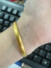 中國黃金（CHINA GOLD）黃金戒指女光面鉆紋米字螺紋足金素圈指環(huán)結(jié)婚520禮物送老婆女友 圈號16 約1g【國金禮盒】 曬單實(shí)拍圖