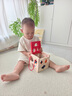 煦凜日本兒童積木玩具嬰兒6個月以上大顆粒男孩0女寶寶1一2歲益智拼裝 16孔橡木智力盒 曬單實拍圖