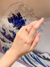 廷亮黃18K金0.3克拉祖母綠戒指鉆石女戒 彩寶戒指送愛人 手寸留言(10至20號(hào))現(xiàn)貨 曬單實(shí)拍圖