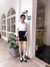 JOSINY卓詩尼坡跟單鞋女真皮高跟鞋2025夏季新品超軟女鞋小香風(fēng)百搭時尚 黑色 35 曬單實拍圖