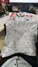 2025新款羽毛球服男女速干透氣短袖上衣比賽訓練運動(dòng)服定制印字 白色套裝（男） L 曬單實(shí)拍圖