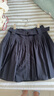 Teenie Weenie小熊女裝簡(jiǎn)約時(shí)尚夏裝高腰壓褶半身裙可調節腰帶裙子 藏青色 XS (155) 曬單實(shí)拍圖