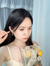 苗秀 簡(jiǎn)約耳釘女日常迷你小耳飾新潮光面小雪花耳環(huán)小巧精致耳扣耳墜 金色雪花耳扣 曬單實(shí)拍圖