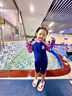 ZOGGS英國(guó)ZOGGS 兒童女童新款連體泳衣 連體防曬游泳沖浪服溫泉速干 藍(lán)色/粉色 140 -150cm/29-36kg 曬單實(shí)拍圖