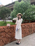 小野七天法式小香風波點連衣裙女蝴蝶結白色純欲風收腰顯瘦開衫兩件套 開衫短裙套裝 M 曬單實拍圖