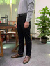 nasawassup官方正品牌男士高端休閑褲2025秋季寬松直筒西褲子輕奢侈男裝長褲 高檔寶蘭【名牌男士】 春秋款 36 建議【腰圍2尺8】 曬單實拍圖