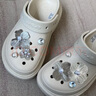 卡駱馳crocs七夕節(jié)禮物白鹿同款經(jīng)典閃耀云朵洞洞鞋女士休閑鞋沙灘鞋|207241 粉筆色-0WV 37 /38(240mm) 曬單實(shí)拍圖