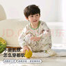 威爾貝魯（WELLBER）兒童睡衣家居服男女童竹棉紗布家居套裝25春夏林間熊貓長(cháng)袖120 曬單實(shí)拍圖