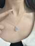 唯一（Winy）項(xiàng)鏈女999純足銀海洋之心生日七夕情人節(jié)禮物送女友老婆輕奢小眾 【海洋之心】托帕石+玫瑰花禮盒 曬單實(shí)拍圖