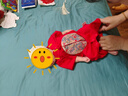 DUUDUU嬰兒衣服短袖連體衣百天新生兒國風(fēng)周歲寶寶爬服 刺繡 紅  59cm  曬單實拍圖