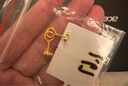 老廟黃金耳飾足金愛(ài)心耳釘通勤百搭復購補貼送女友七夕情人節禮物 曬單實(shí)拍圖