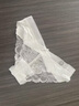 德國(guó)品質(zhì)法式純欲性感舒適蕾絲女士?jī)?nèi)褲低腰棉襠透氣輕薄三角褲 白色+白色 M (建議80-100斤) 曬單實(shí)拍圖