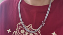 彩萊婭鈦鋼基礎(chǔ)款項(xiàng)鏈男潮流韓版?zhèn)€性ins簡(jiǎn)約嘻哈鎖骨鏈女潮牌百搭古巴鏈子hiphop街頭蹦迪情侶掛墜 寬7mm/長(zhǎng)70cm 曬單實(shí)拍圖