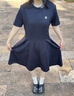 FILA 斐樂官方女裝針織連衣裙時(shí)尚休閑基礎(chǔ)防曬收腰裙子 傳奇藍(lán)-NV 170/88A/L 曬單實(shí)拍圖