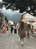 槿城復(fù)古新疆云南度假披肩保暖民族風(fēng)提花外搭斗篷旅行拍照穿搭圍巾 紫紅-PJ002 150x130cm 曬單實(shí)拍圖