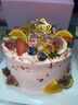 知印禮物甜品女神專(zhuān)屬新鮮生日蛋糕動(dòng)物淡奶油全國沈陽(yáng)哈爾濱同城送 粉色系列水果蛋糕 6英寸(適合1-3人) 曬單實(shí)拍圖