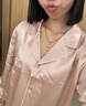 金三塔真絲睡衣女22姆米100%桑蠶絲可外穿兩件套居家服七夕禮物 [主推]22姆米桃盈粉 L 曬單實拍圖