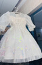 耀王兒童禮服生日公主裙洋氣鋼琴演出蓬蓬裙表演服女童連衣裙SBK-0029 白色 130 曬單實(shí)拍圖