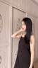 簡(jiǎn)云薄款莫代爾吊帶睡裙女性感睡衣中長(cháng)款家居服裙子內搭舒適背心四季 曬單實(shí)拍圖
