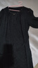 齊黛（QUEDIT）杭州名牌真絲連衣裙女2025夏季新款五分網(wǎng)紗袖小個子?jì)寢屔ＰQ絲裙 黑色 L 推薦105-115斤 曬單實(shí)拍圖