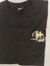 卡賓（CABBEEN）【索羅娜涼感】短袖男士T恤亂針鹿刺繡親膚舒適夏季短袖T恤男裝 煤黑色01 L /175/50 曬單實(shí)拍圖