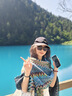 oein波西米亞披肩民族風(fēng)斗篷配飾女針織外搭新疆西藏云南川西旅行穿搭 孔雀藍(lán) 孔雀藍(lán)+耳飾+額鏈 曬單實(shí)拍圖
