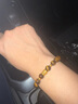 中國(guó)黃金（CHINA GOLD）一桶金黃金手鏈男足金招財(cái)虎眼石手串七夕情人節(jié)禮物送男朋友老公 足金小金桶虎眼石手串 紀(jì)念品 曬單實(shí)拍圖