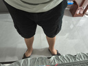 邦帥邁夏季男士短褲五分褲中褲運動沙灘工裝褲休閑褲寬松多口袋大碼男褲 軍綠+黑色 36/2尺8 曬單實拍圖