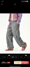 瞬時(shí)山野Monterest低腰寬松休閑褲子可調節純色束腳運動(dòng)長(cháng)褲女款 銀雪灰 L （WL） 曬單實(shí)拍圖