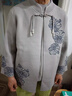 俞兆林（YUZHAOLIN）胖媽媽秋裝毛衣外套加肥加大碼衣服中老年人女裝春秋針織兩件套裝 FF10038026 米灰 XL  建議90-105斤 曬單實(shí)拍圖
