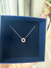施華洛世奇（SWAROVSKI）  Dextera ROUND 項(xiàng)鏈輕奢飾品 女七夕情人節(jié)禮物 線上限定 粉紅色 5642887 曬單實(shí)拍圖