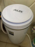 奧克斯（AUX）脫水機(jī)家用大容量不銹鋼甩干機(jī)甩干桶 小型宿舍公寓出租房單脫水甩干迷你脫水桶大家電器 10斤殺菌款【藍(lán)光殺菌不銹鋼桶+快速脫水干至9成】 曬單實(shí)拍圖