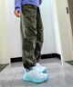 斯凱奇（Skechers）閃穿褲2025新款夏女傘兵褲闊腿褲吸濕速干運(yùn)動(dòng)褲降落傘褲P225W292 黑森林綠/0373 M 曬單實(shí)拍圖