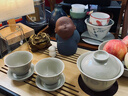 陶云尚 陶瓷禪意紫砂小和尚茶寵擺件精品可養(yǎng)手工茶玩茶桌擺件茶具配件 二師兄-贈一只小白狗 曬單實拍圖
