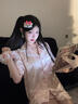 繆黛HelloKitty冰雪絲睡衣女夏季薄款高級(jí)感蕾絲邊短袖甜美少女家居服 【優(yōu)質(zhì)版】凱蒂貓 無頭繩 M (160) 曬單實(shí)拍圖