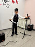 衣諾坊兒童西服套裝男童演出服主持人西裝 黑色套裝 140 曬單實(shí)拍圖