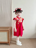 波步（BORBOON B）周歲女寶寶禮服夏裝嬰兒公主裙子抓周一歲生日連衣裙中國風(fēng)旗袍裙 【紅色】2339 100 曬單實(shí)拍圖